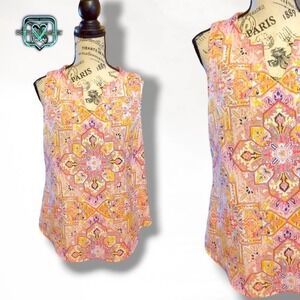 Madewell Verse Boho Mandala Sleeveless Tank Top, Small